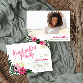 Tropischer Abschluss Foto Einladung