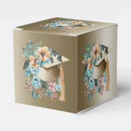 Tropischer Abschluss-Hut und Tassel-Party Geschenkschachtel