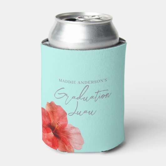 Tropischer Abschluss Luau Party Dosenkühler (Kanne Vorderseite)