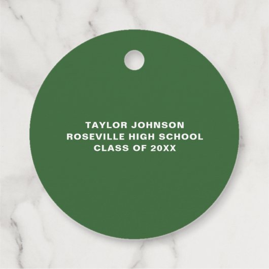 Tropischer Abschluss mit Gewässer Geschenkanhänger (Rückseite)