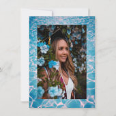 Tropischer Abschluss Pool Party Einladung (Rückseite)