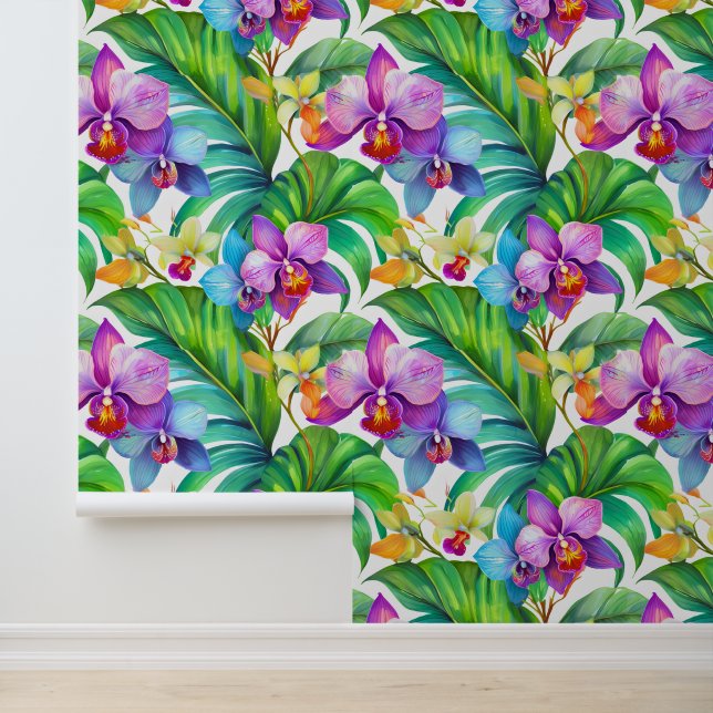 Tropischer Aloha-Druck Tapete (Anwendung)
