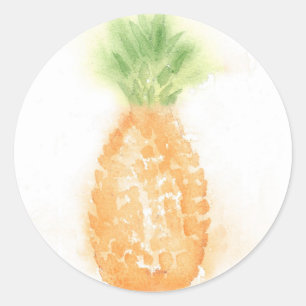 Tropischer Ananas-Aufkleber Runder Aufkleber