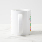 Tropischer Ananas-Blumen-Mug Jumbo-Tasse (Rückseite)