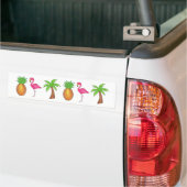 Tropischer Ananas Flamingo Palm Trecker Autoaufkleber (Auf Lkw)