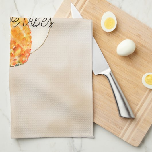 Tropischer Ananas-Gold-Glitzer Geschirrtuch (Viertel Falte)