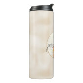 Tropischer Ananas-Gold-Glitzer Thermosbecher (Nach links gedreht)