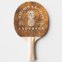 Tropischer Ananas-Hochzeitskamm Cutting Block Tischtennis Schläger