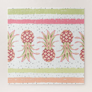 Tropischer Ananas Sommer Nahtloser Druck Puzzle