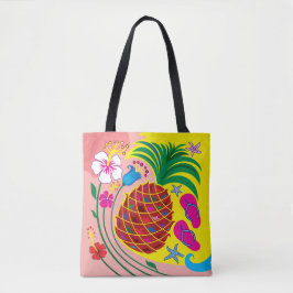 Tropischer Ananas Sommer Tasche
