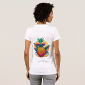 Tropischer Ananas-T - Shirt (Schwarz voll)