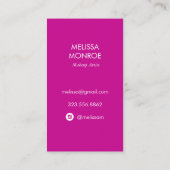 Tropischer Ananas Wasserfarbe Rosa Lila Regenbogen Visitenkarte (Rückseite)