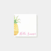 Tropischer Ananas Wasserfarben Sommer Post-it Klebezettel (Vorderseite)