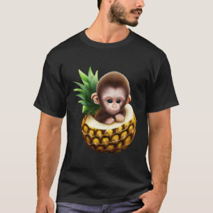 Tropischer Apfelaffe T-Shirt