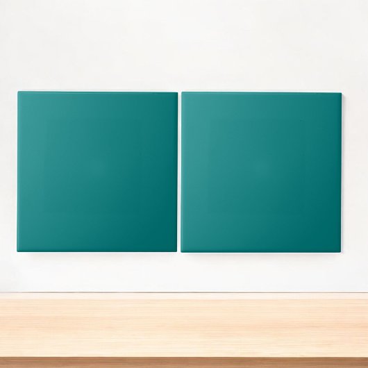 Tropischer Aquamariner Minimalistischer Frühling-  Fliese