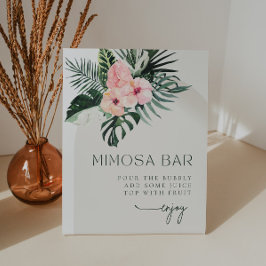 Tropischer Arch Mimosa Bar Sockelschild