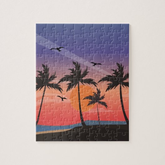 tropischer Art Jigsaw Puzzle (Vertikal)