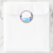 Tropischer Aufkleber mit glänzenden Lichtern im Wa (Tasche)