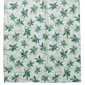 Tropischer Australischer Foxtail Palm Duschvorhang (Vorderseite)