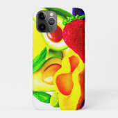 Tropischer Avocado, Erdbeere und Mango. Jetzt kauf Case-Mate iPhone Hülle (Rückseite)