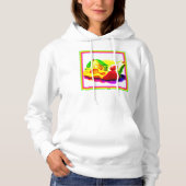 Tropischer Avocado, Erdbeere und Mango. Jetzt kauf Hoodie (Vorderseite)