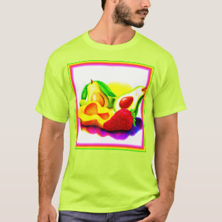 Tropischer Avocado, Erdbeere und Mango. Jetzt kauf T-Shirt