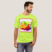 Tropischer Avocado, Erdbeere und Mango. Jetzt kauf T-Shirt (Vorne ganz)