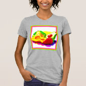 Tropischer Avocado, Erdbeere und Mango. Jetzt kauf T-Shirt (Vorderseite)