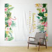 Tropischer Bachelorette Hintergrund, Fotobooth Pro Wandteppich (Beispiel (Horizontal))