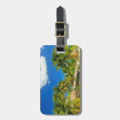 Tropischer Badeort, Belize Gepäckanhänger (Vorderseite vertikal)