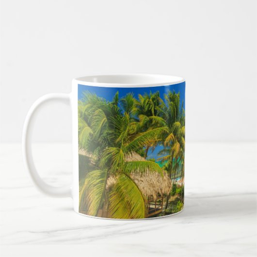 Tropischer Badeort, Belize Kaffeetasse (Links)