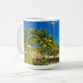 Tropischer Badeort, Belize Kaffeetasse (Vorderseite Links)