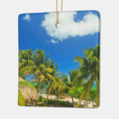 Tropischer Badeort, Belize Keramikornament (Links)