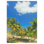 Tropischer Badeort, Belize Klemmbrett (Rückseite)