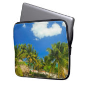 Tropischer Badeort, Belize Laptopschutzhülle (Vorderseite Links)