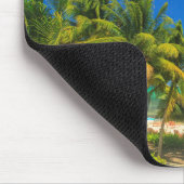 Tropischer Badeort, Belize Mousepad (Ecke)