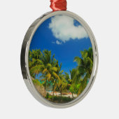 Tropischer Badeort, Belize Ornament Aus Metall (Rechts)