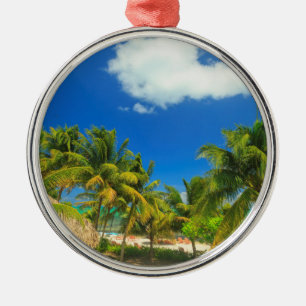 Tropischer Badeort, Belize Ornament Aus Metall