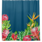 TROPISCHER BADEZIMMERVORHANG DUSCHVORHANG (Vorderseite)