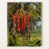 Tropischer Bali-Palmenfrucht-Planer Planer (Rückseite)