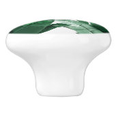 Tropischer Bananen-Blatt-Druck-Keramik-Tür-Griff Keramikknauf (Seitenansicht)