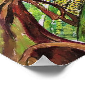 Tropischer Bananenbaum Poster (Ecke)