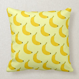 TROPISCHER BANANENPATTER IM POP ART STIL KISSEN