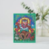 Tropischer Bärenkarte Postkarte (Stehend Vorderseite)
