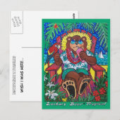 Tropischer Bärenkarte Postkarte (Vorne/Hinten)