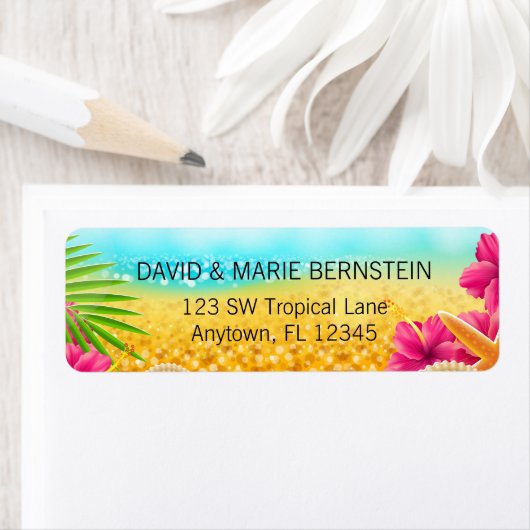 Tropischer Beach Pink Hibiskus (Insitu)