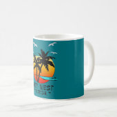 TROPISCHER BESTIMMUNGSORT KEY WESTS FLORIDA KAFFEETASSE (VorderseiteRechts)