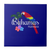 Tropischer Bestimmungsort Nassaus Bahamas Fliese (Vorderseite)