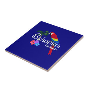 Tropischer Bestimmungsort Nassaus Bahamas Fliese