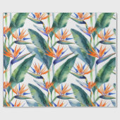 Tropischer Bird des Paradieses Geschenkpapier (Flach)